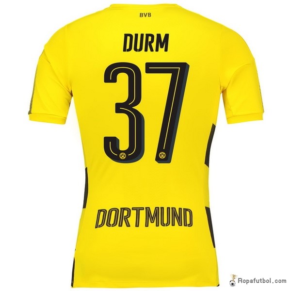 Camiseta Borussia Dortmund Replica Primera Ropa Durm 2017/18